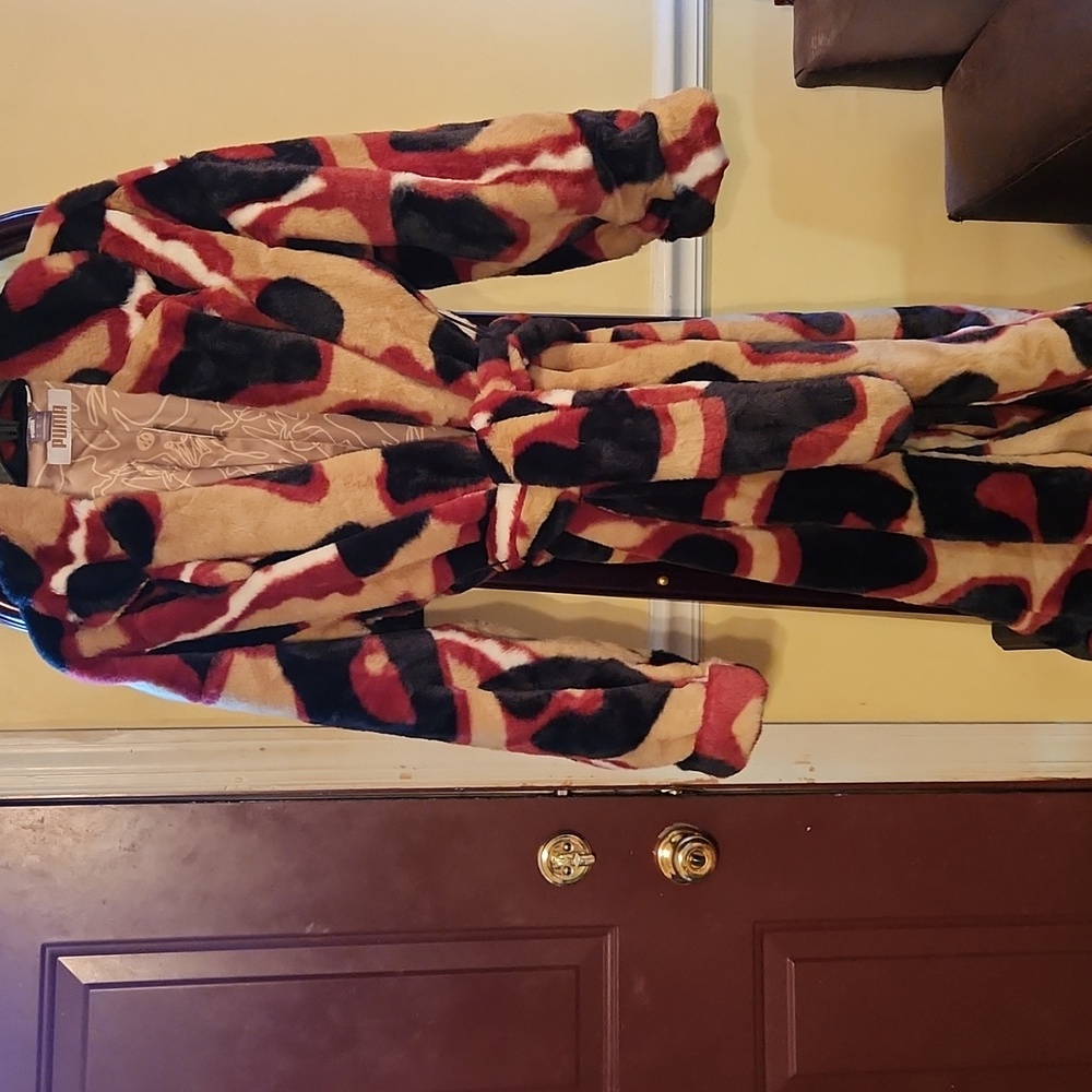 Puma Multicolor Faux Fur Coat - Picture 4 of 4